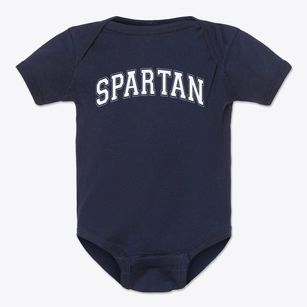 Spartan Academy Varsity Arch Baby Onesie