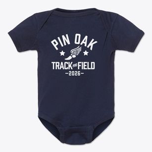 Pin Oak Middle School Track and Field Baby Onesie