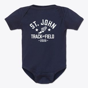Saint John Lutheran School Track and Field Baby Onesie