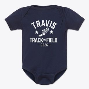Travis Elementary School Track and Field Baby Onesie