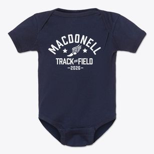 Macdonell Elementary School Track and Field Baby Onesie