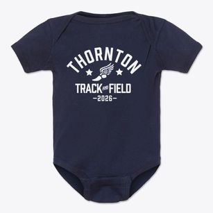 Thornton Elementary School Track and Field Baby Onesie