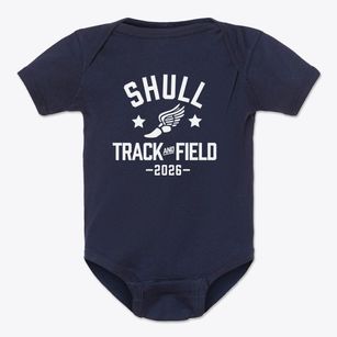 Shull Elementary School Track and Field Baby Onesie
