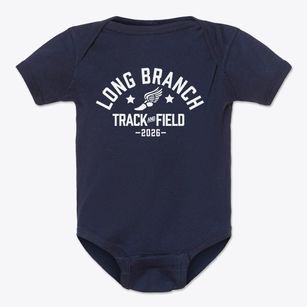 Long Branch Elementary School Track and Field Baby Onesie