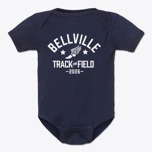 Bellville High School Track and Field Baby Onesie