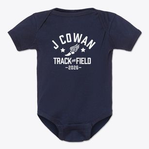 J Cowan Fundamental Elementary School Track and Field Baby Onesie