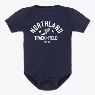 Northland Christian Elementary School Track and Field Baby Onesie