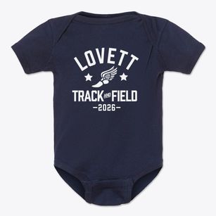 Lovett Elementary School Track and Field Baby Onesie
