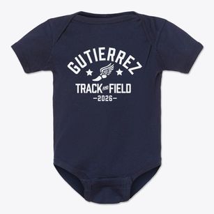 Gutierrez Middle School Track and Field Baby Onesie