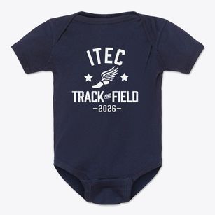 Itec Prep Academy Track and Field Baby Onesie