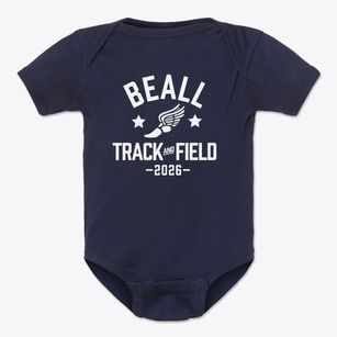 Beall Elementary School Track and Field Baby Onesie