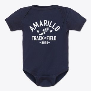 Amarillo Adventist Academy Track and Field Baby Onesie