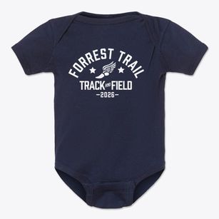 Forrest Trail Elementary School Track and Field Baby Onesie