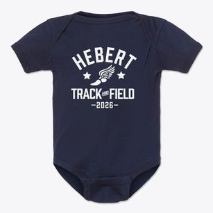 Hebert High School Track and Field Baby Onesie