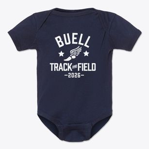Buell Elementary School Track and Field Baby Onesie