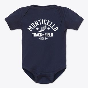 Monticello High School Track and Field Baby Onesie
