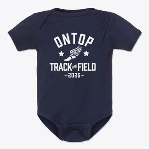 Ontop Alternative School Track and Field Baby Onesie