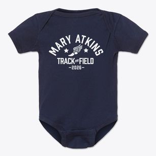 Mary Atkins Elementary School Track and Field Baby Onesie