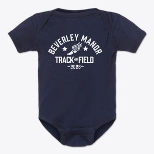Beverley Manor Middle School Track and Field Baby Onesie
