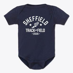 Sheffield Elementary School Track and Field Baby Onesie