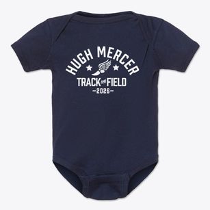 Hugh Mercer Elementary School Track and Field Baby Onesie