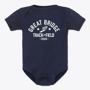 Great Bridge Christian Academy Track and Field Baby Onesie