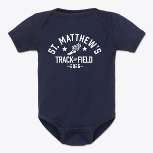 Saint Matthew's Catholic School Track and Field Baby Onesie
