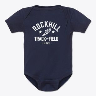 Rockhill Elementary School Track and Field Baby Onesie