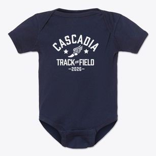 Cascadia Elementary School Track and Field Baby Onesie