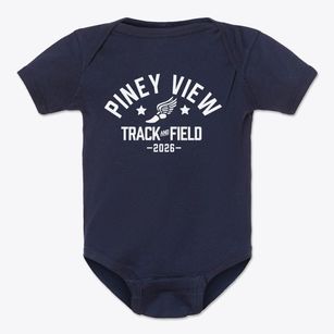 Piney View Elementary School Track and Field Baby Onesie