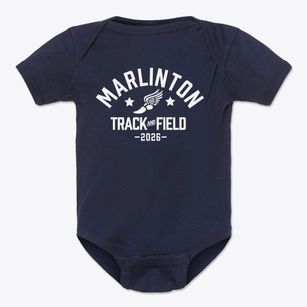 Marlinton Middle School Track and Field Baby Onesie
