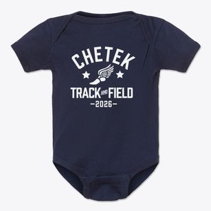Chetek Middle School Track and Field Baby Onesie