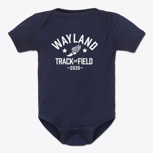 Wayland Academy Track and Field Baby Onesie
