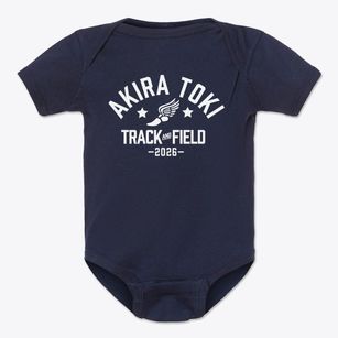 Akira Toki Middle School Track and Field Baby Onesie