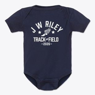 J W Riley School Track and Field Baby Onesie