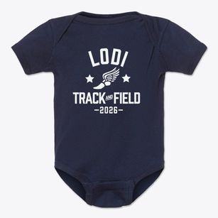 Lodi High School Track and Field Baby Onesie