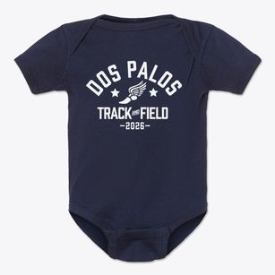 Dos Palos Elementary School Track and Field Baby Onesie