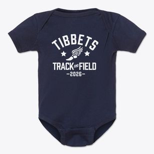 Tibbets Elementary School Track and Field Baby Onesie
