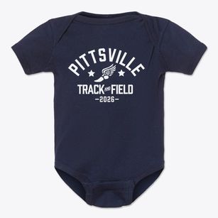 Pittsville Elementary School Track and Field Baby Onesie