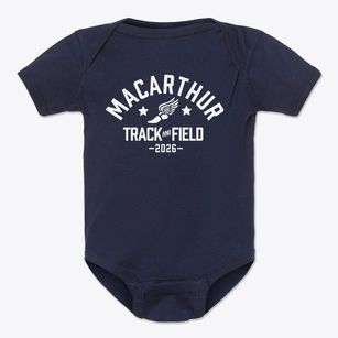 Macarthur Elementary School Track and Field Baby Onesie
