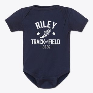Riley Elementary School Track and Field Baby Onesie