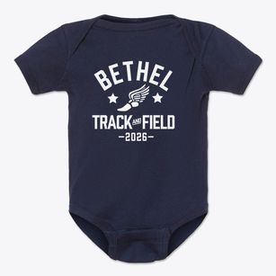 Bethel Baptist School Track and Field Baby Onesie