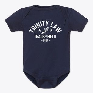 Trinity Law School Track and Field Baby Onesie