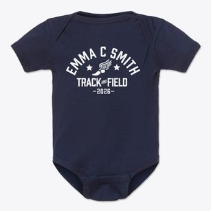 Emma C Smith Elementary School Track and Field Baby Onesie