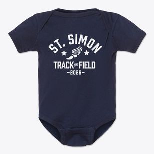 St. Simon Parish School Track and Field Baby Onesie