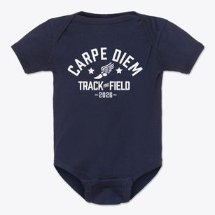 Carpe Diem School Track and Field Baby Onesie