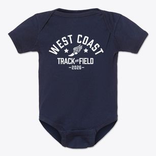 West Coast Baptist School Track and Field Baby Onesie