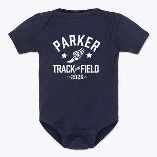 Francis Parker School Track and Field Baby Onesie