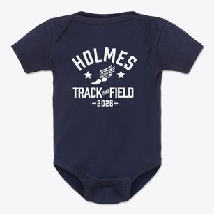 Holmes Elementary School Track and Field Baby Onesie