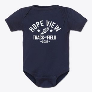 Hope View Elementary School Track and Field Baby Onesie